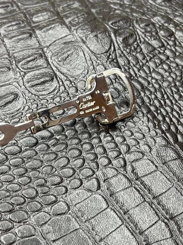 Cartier Pasha Flying Tourbillon Skeleton Chronograph 18K White Men's Watch