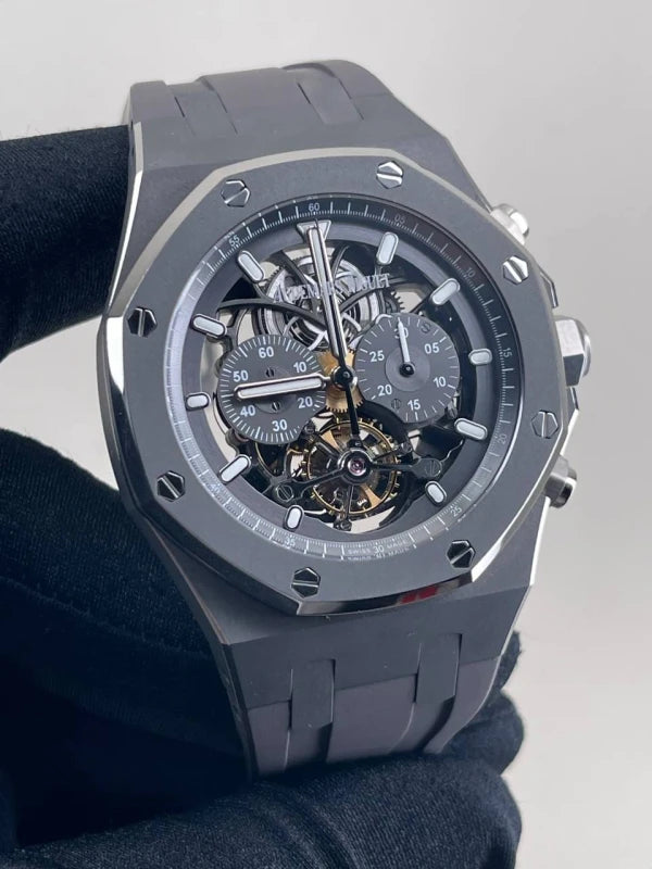 Audemars Piguet Royal Oak Tourbillon Chronograph Skeleton Titanium Men's Watch