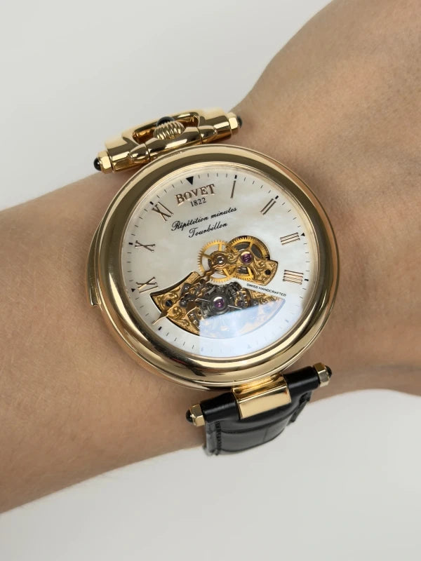 Bovet Fleurier 43 Minute Repeater Tourbillon Skeleton 18k Yellow Gold Men's Watch D840