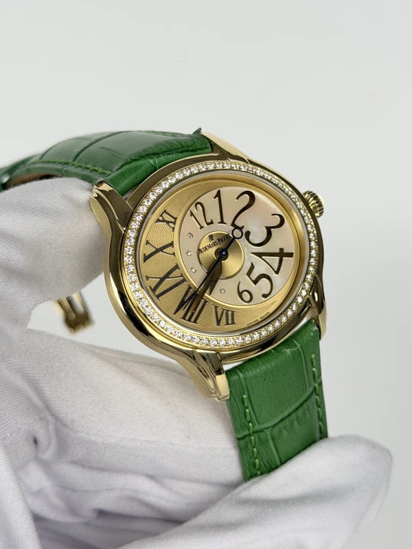Audemars Piguet Millenary 18K Yellow Gold & Diamonds Ladies Watch