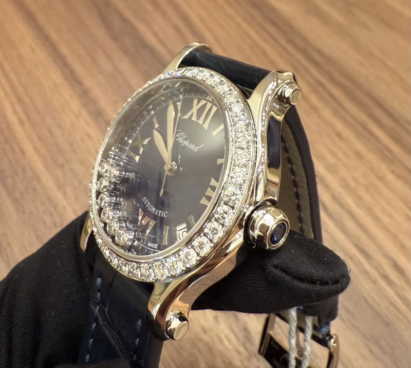 Chopard Happy Sport Stainess Steel & Diamonds Lady's Watch