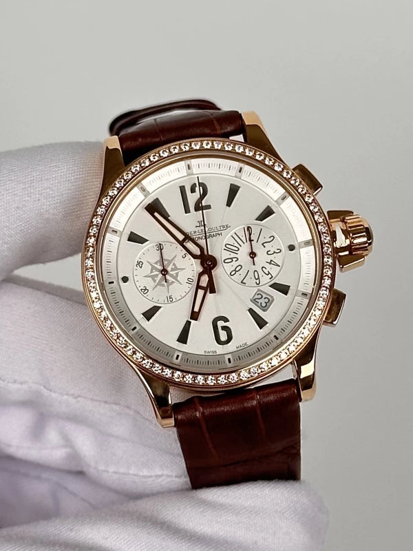 Jaeger-LeCoultre Master Compressor Chronograph 18K Rose Gold & Diamonds Lady's Watch