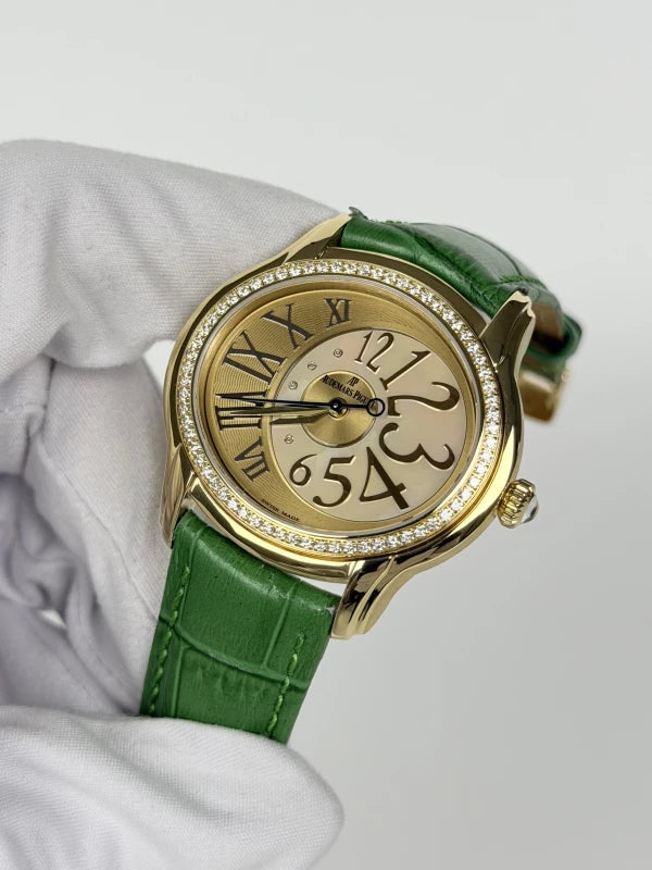 Audemars Piguet Millenary 18K Yellow Gold & Diamonds Ladies Watch