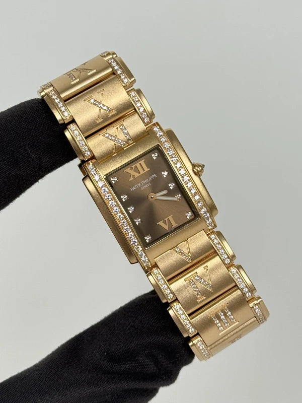 Patek Philippe Twenty-4 18K Rose Gold & Diamonds Ladies Watch