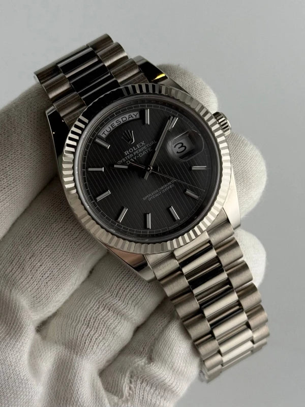 Rolex Day-Date 18K White Gold Men's Watch