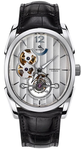 Parmigiani Fleurier Ovale Tourbillon 18K White Gold Men's Watch