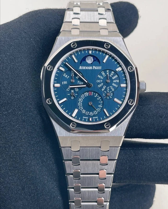 Audemars Piguet Royal Oak Selfwinding Perpetual Calendar Ultra-Thin Platinum and Titanium Men's Watch