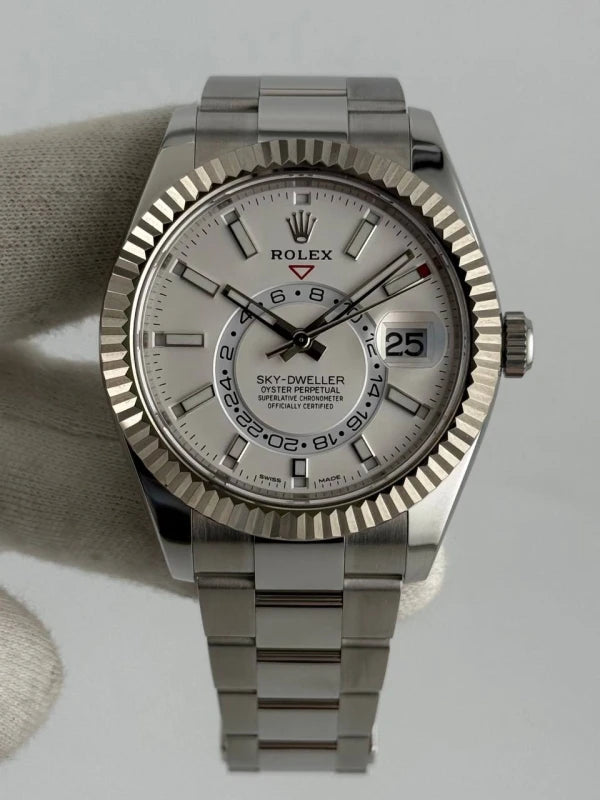 Rolex Sky-Dweller Stainless Steel & White Gold Men's Watch