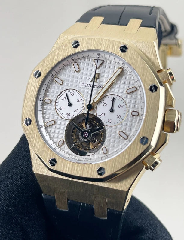 Audemars Piguet Royal Oak Tourbillon Chronograph 18K Yellow Gold Men's Watch