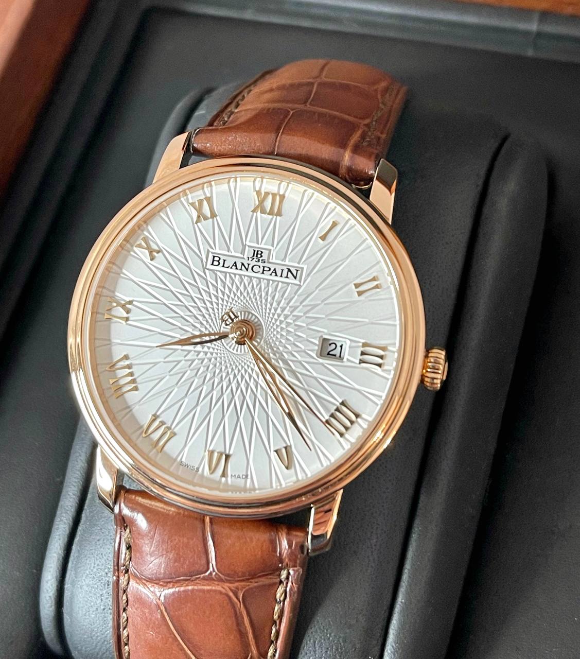 Blancpain Villeret 18K Rose Gold Men`s Watch