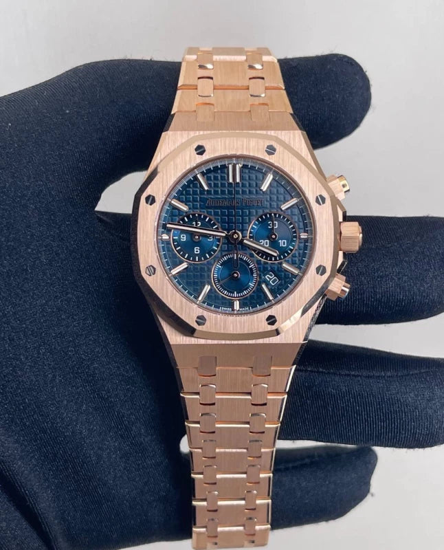 Audemars Piguet Royal Oak Selfwinding Chronograph 18K Rose Gold Men's Watch