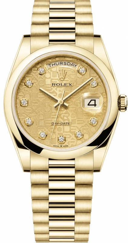 Rolex Day-Date 36 18k Yellow Gold Men's Watch