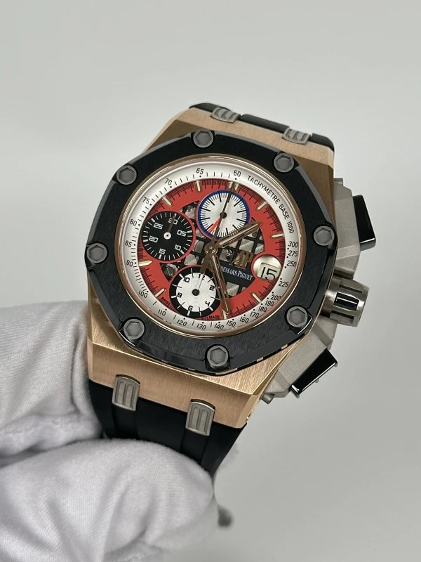 Audemars Piguet Royal Oak Offshore Rubens Barrichello 18K Rose Gold & Ceramic Man's Watch