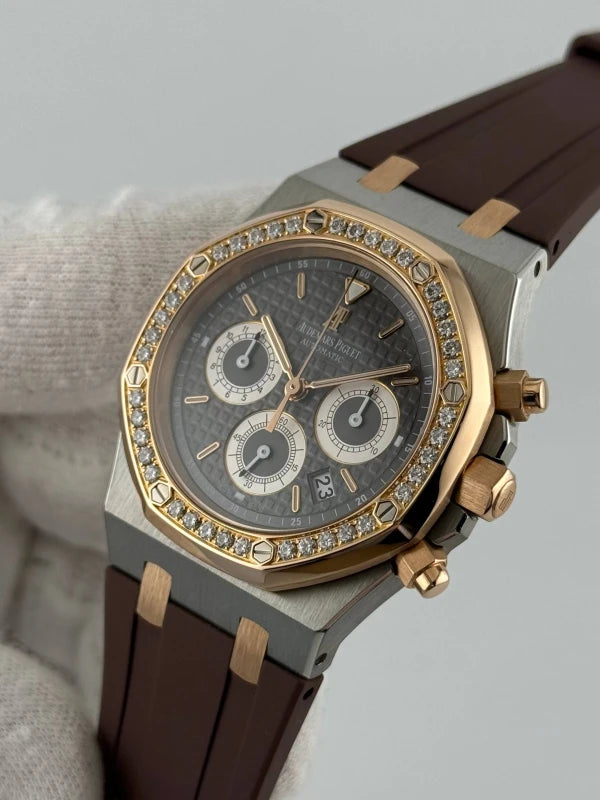 Audemars Piguet Royal Oak Chronograph Bucherer 125th Anniversary Stainless Steel & 18k Rose Gold Men's Watch 26313SR.ZZ.D005CR.01