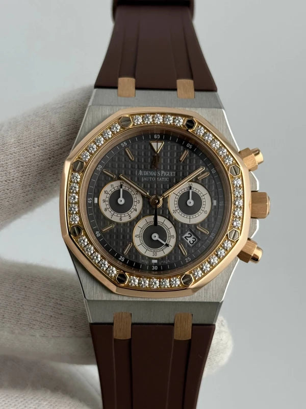 Audemars Piguet Royal Oak Chronograph Bucherer 125th Anniversary Stainless Steel & 18k Rose Gold Men's Watch 26313SR.ZZ.D005CR.01