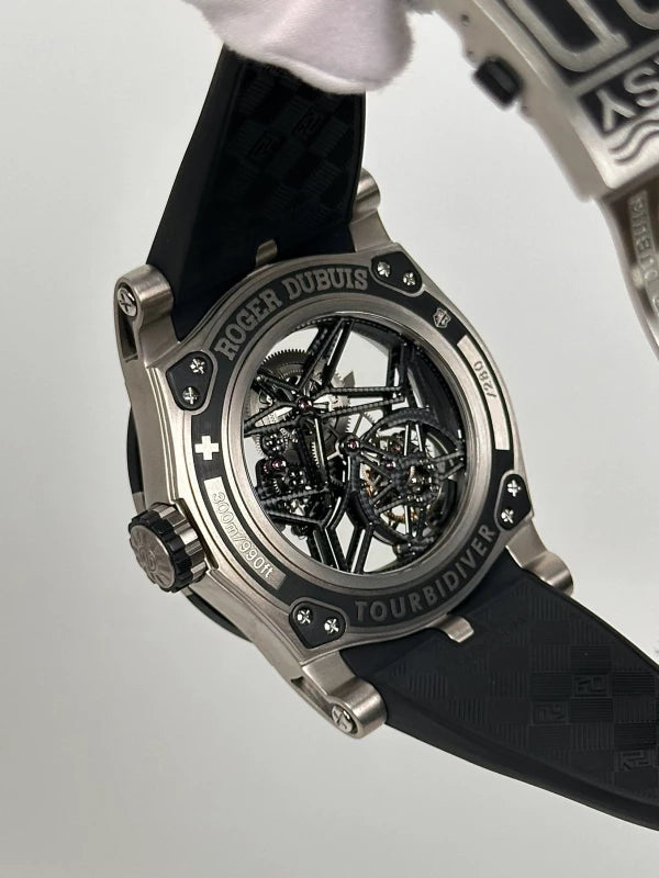 Roger Dubuis Easy Diver Skeleton Flying Tourbillon Titanium Men's Watch