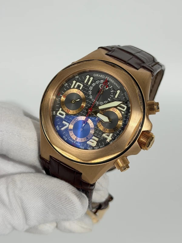 Girard Perregaux Laureato Evo3 Chonograph 18K Rose Gold Men's Watch