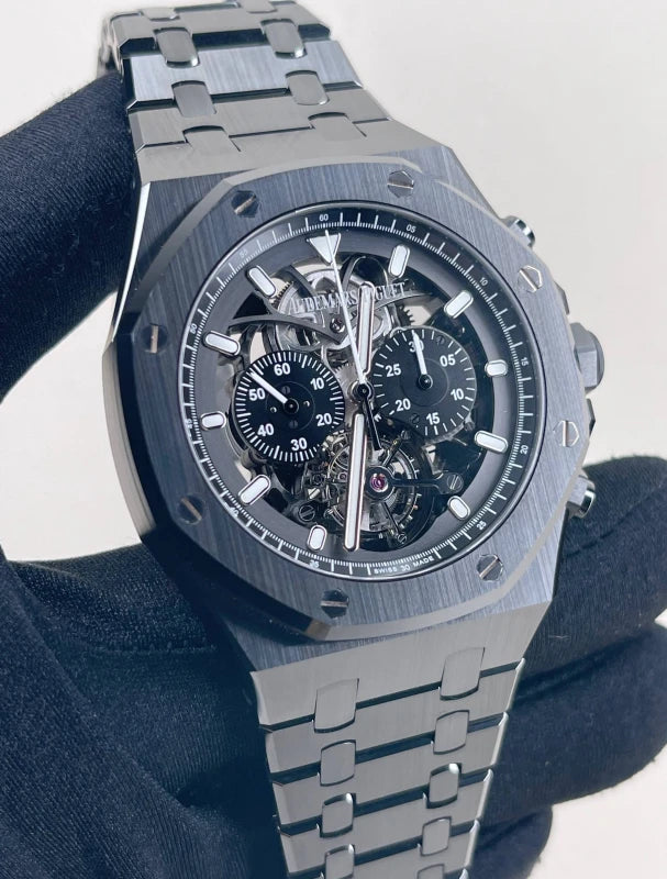 Audemars Piguet Royal Oak Tourbillon Chronograph Skeleton Ceramic Men's Watch