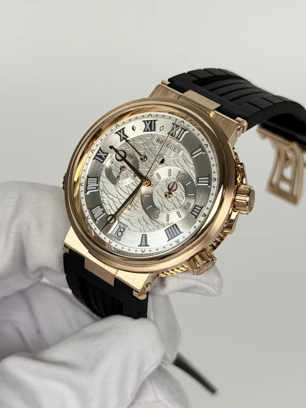 Breguet Marine 5547 Marine Alarme Musicale 18K Rose Gold Men's Watch