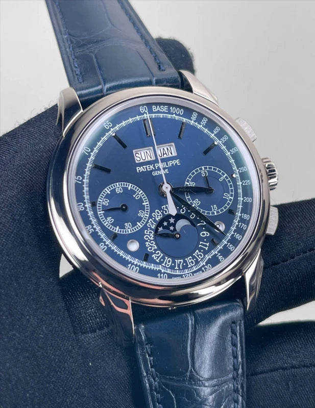 Patek Philippe Grand Complications Perpetual Calendar Chronograph 18K White Gold Men's Watch