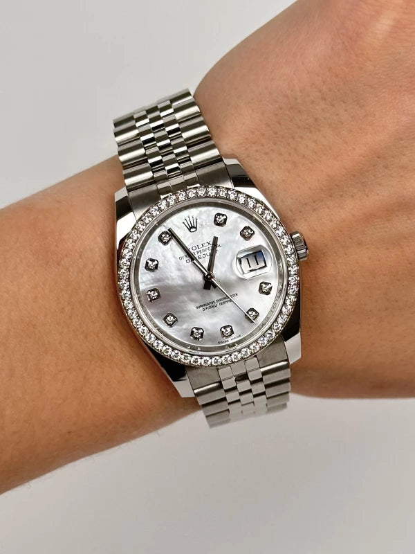 Rolex Datejust 36 Stainless Steel & 18k White Gold Ladies Watch