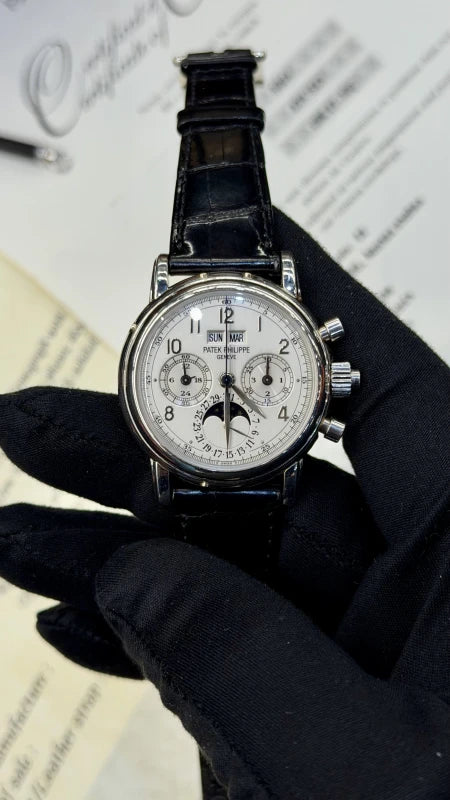 Patek Philippe Grand Complications Perpetual Calendar Chronograph Platinum Men's Watch