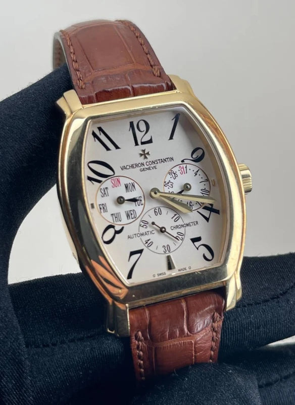 Vacheron Constantin Malte Tonneau Royal Eagle Day-Date 18K Yellow Gold Men's Watch