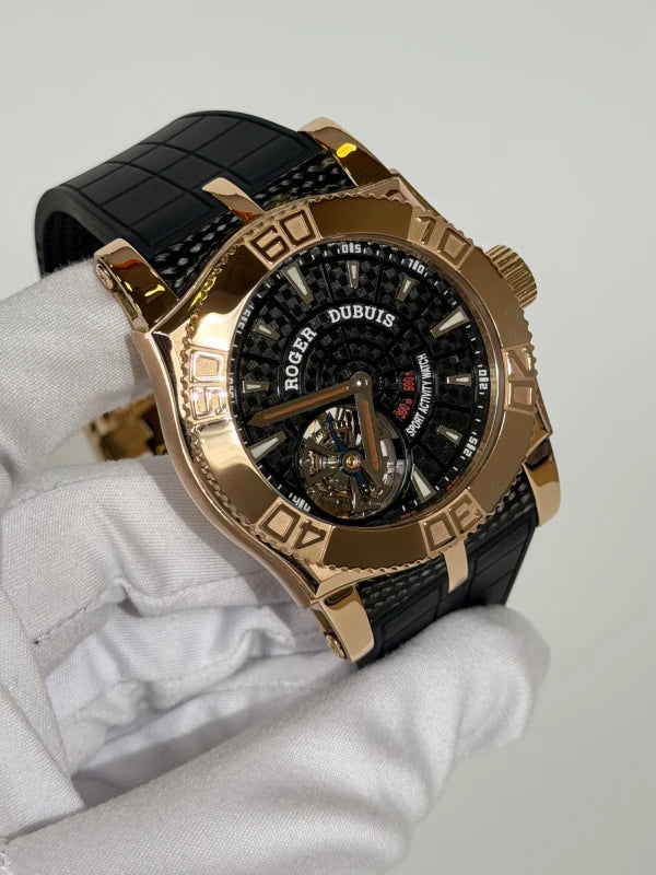Roger Dubuis Easy Diver Tourbillon 18K Rose Gold Men's Watch