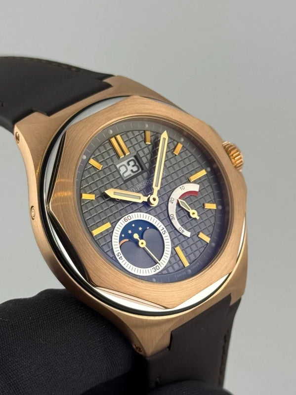 Girard Perregaux Laureato Evo3 Large Date Moon Phases Power Reserve 18K Rose Gold Men's Watch