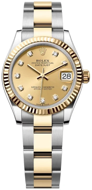 Rolex Datejust 31 Stainless Steel & 18k Yellow Gold Ladies Watch