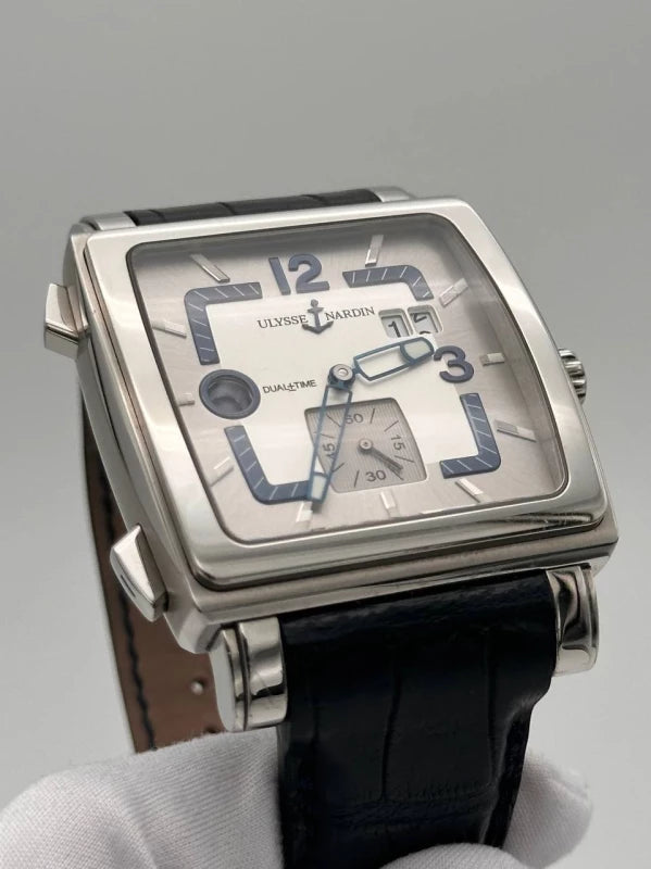 Ulysse Nardin Dual Time Quadrato Stainless Steel Men's Watch