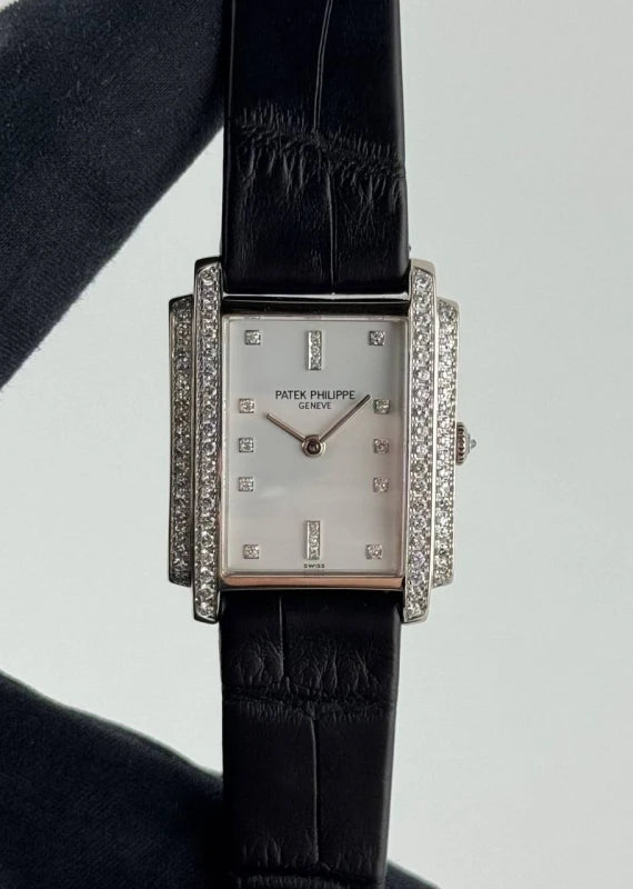 Patek Philippe Gondolo 18K White Gold & Diamonds Lady's Watch