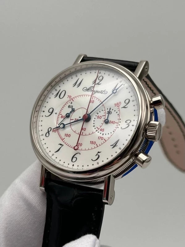 Breguet Classique 5247 Chronograph 18K White Gold Men's Watch
