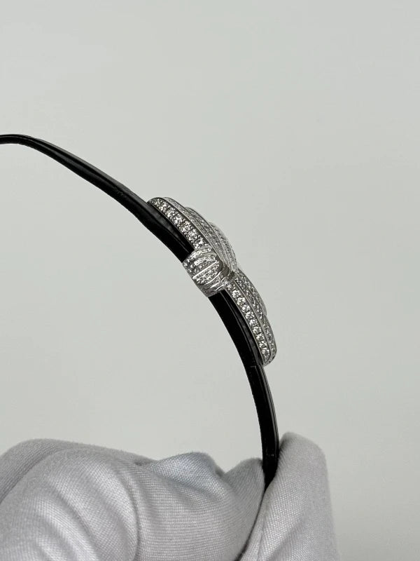 Cartier Libre Froissee 18K White Gold & Diamonds Lady's Watch