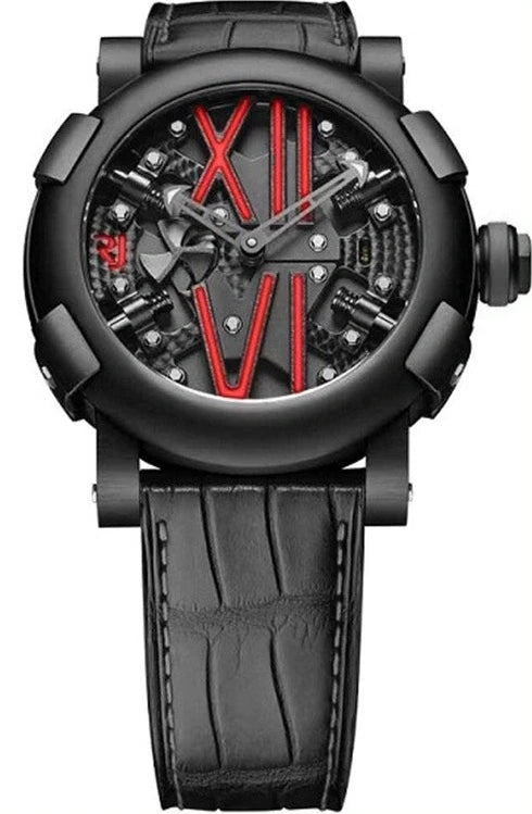 Romain Jerome Titanic DNA Steampunk Auto Red Stainless Steel  Men's Watch