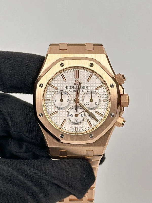Audemars Piguet Royal Oak Chronograph 18K Rose Gold Men's Watch