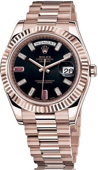 Rolex Day-Date II 18k Rose Gold Unisex Watch 218235-83215
