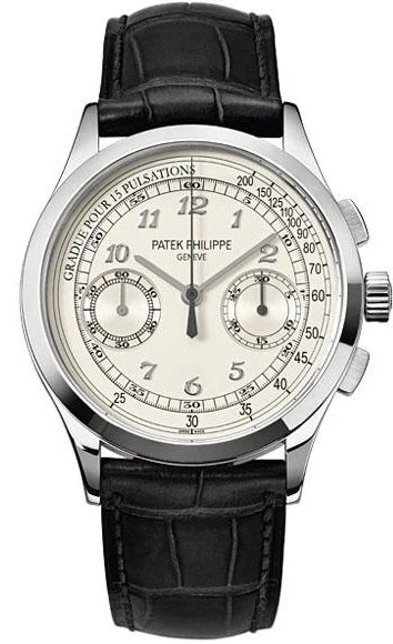 Patek Philippe Complicated Chronograph 18K White Gold Men's Watch