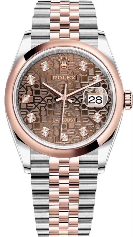 Rolex Datejust 36  Stainless Steel & 18k Rose Gold Men's Watch