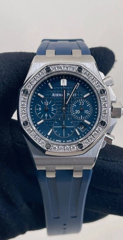 Audemars Piguet Royal Oak Stainless Steel & Diamonds Lady's Watch