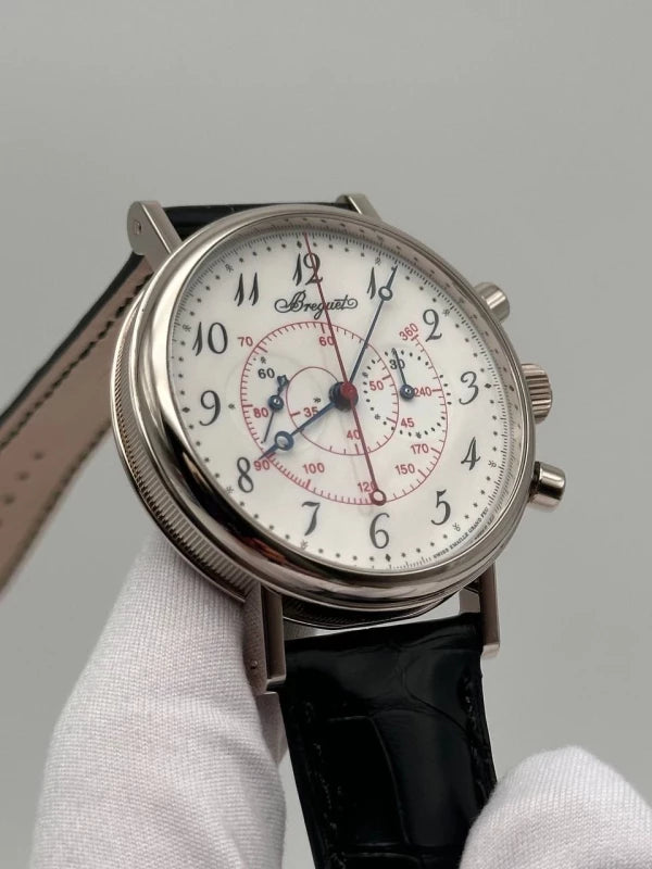 Breguet Classique 5247 Chronograph 18K White Gold Men's Watch