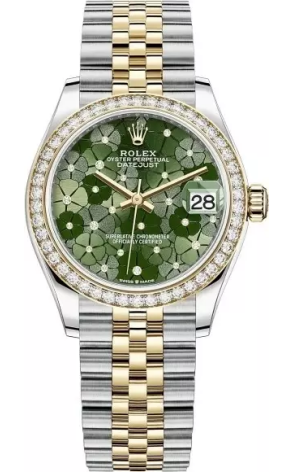 Rolex Datejust Stainless Steel & 18K Yellow Gold & Diamonds Lady's Watch