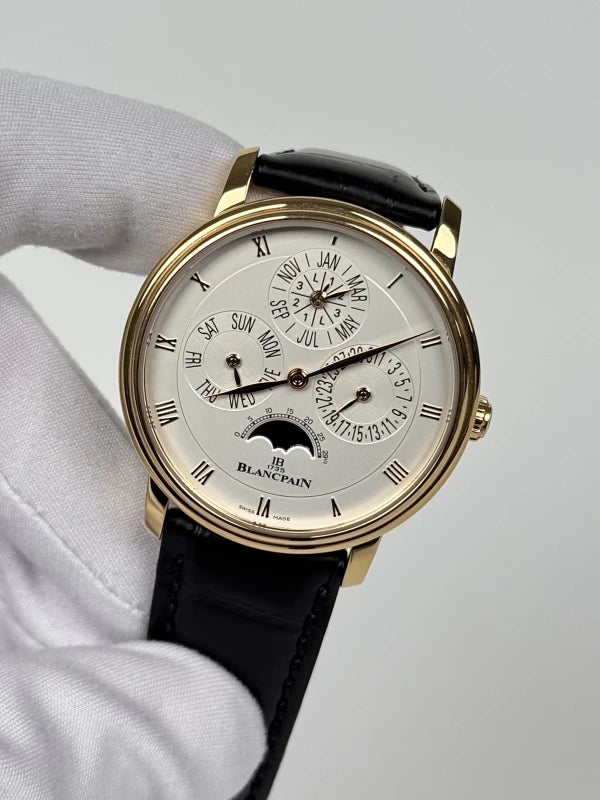 Blancpain Villeret Perpetual Calendar 18K Rose Gold Men's Watch