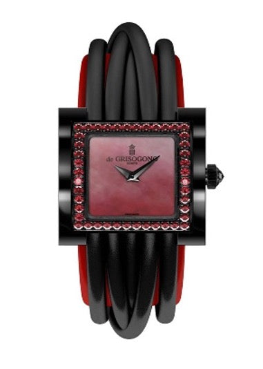 De Grisogono Allegra Acier Black PVD Coated Steel with Spinels Lady's Watch