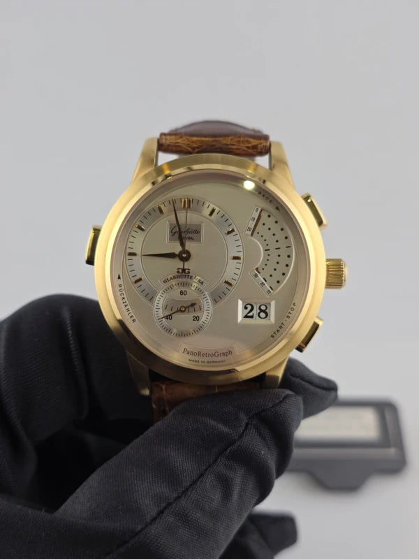 Glashutte Original PanoRetroGraph 18K Rose Gold Men's Watch