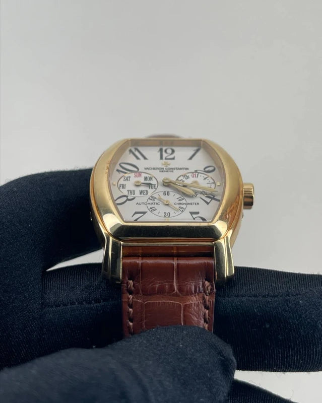 Vacheron Constantin Malte Tonneau Royal Eagle Day-Date 18K Yellow Gold Men's Watch