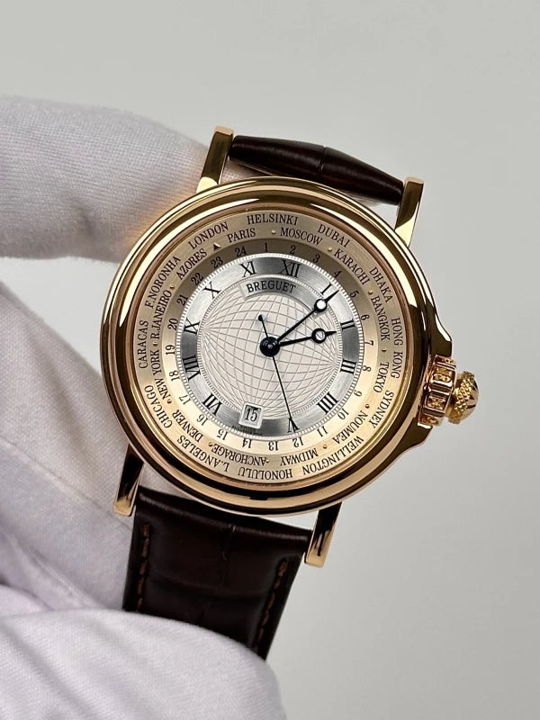 Breguet Marine Hora Mundi 24 Time Zones 18K Yellow Gold Men's Watch