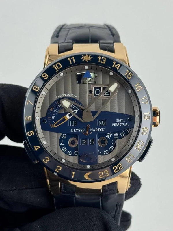 Ulysse Nardin Executive El Toro GMT Perpetual 18K Rose Gold Men's Watch