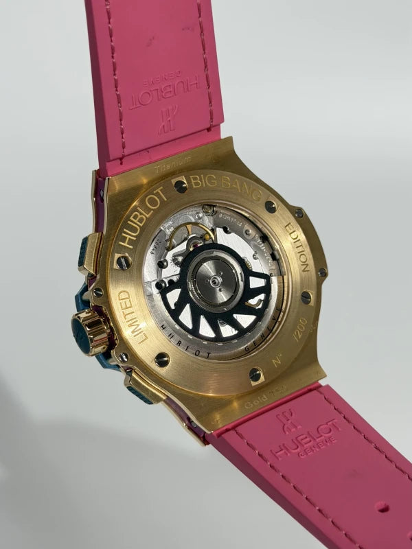 Hublot Big Bang Pop Art 18K Yellow Gold & Topazes Lady's Watch