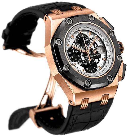 Audemars Piguet Royal Oak Offshore Rubens Barrichello II Chronograph 18k Rose Gold Men's Watch
